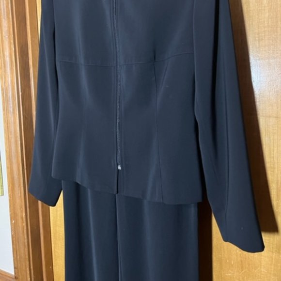 Zip Front Black Suit - Picture 7 of 9